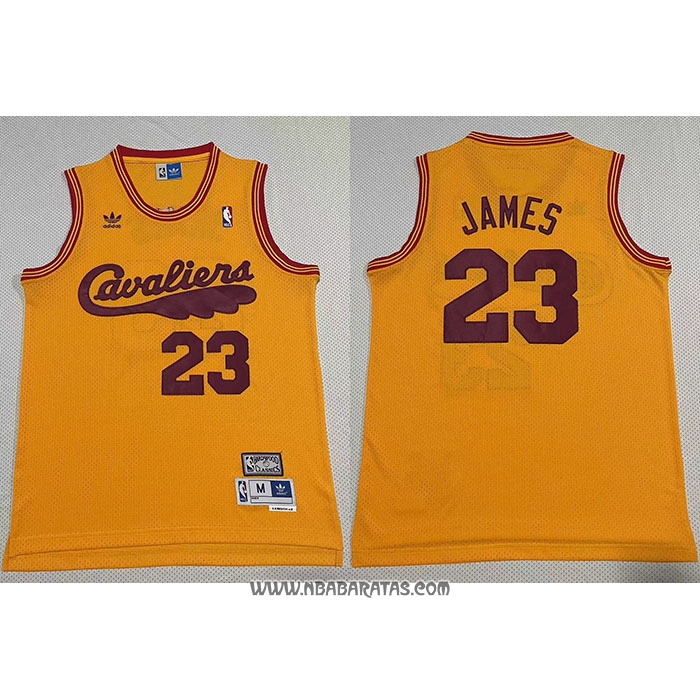 Camiseta Cleveland Cavaliers LeBron James #23 Mitchell & Ness 1970-74 Amarillo